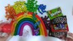 New Learn Colours with Surprise Eggs and a Skittles Rainbow and Play Doh, and MLP