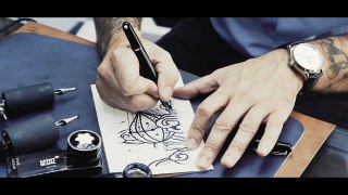 Montblanc & Samsung: Tattoo art made by hand with Montblanc ink