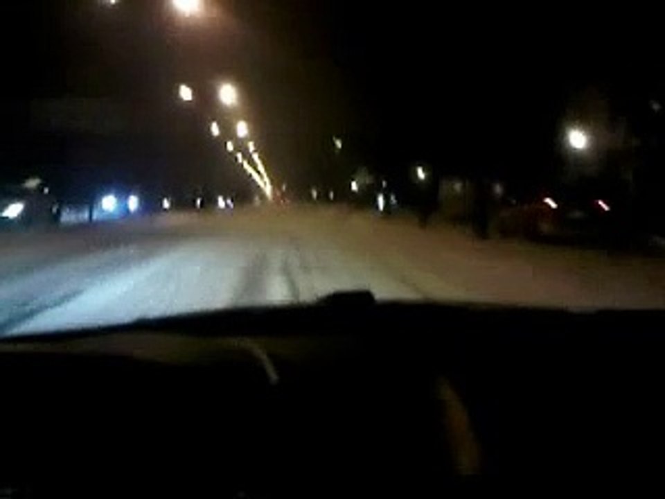 Winter roads - at night