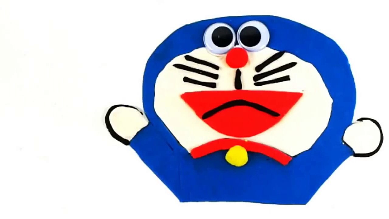 How to Make Play Doh Doraemon Surprise Eggs Plastilina Playdough Kinder Huevos Sorpresa