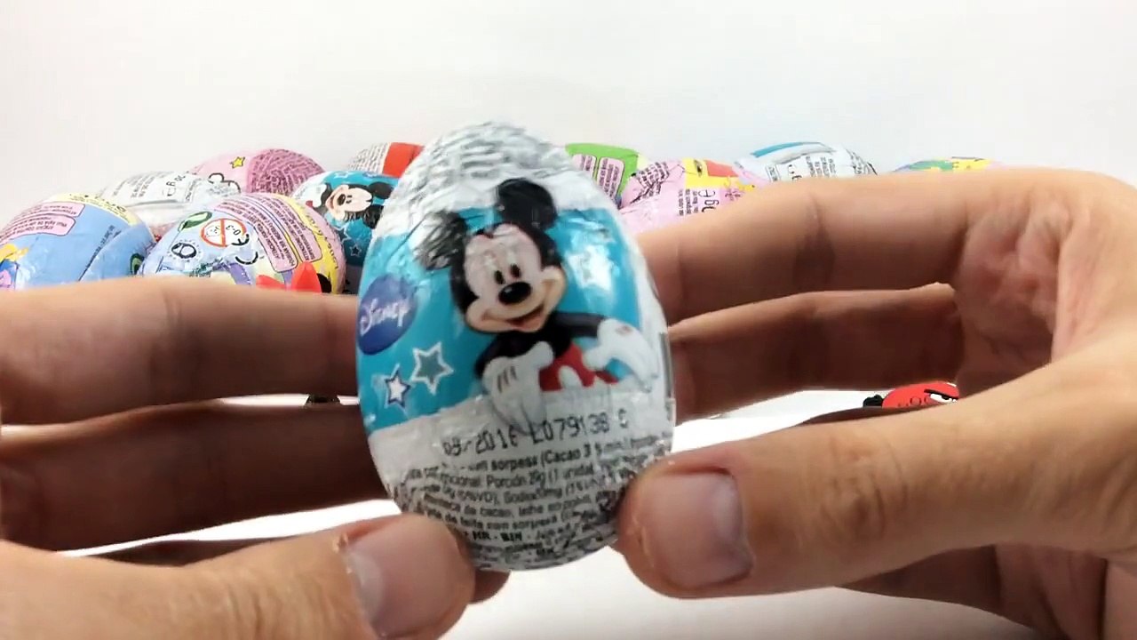 20 Surprise Eggs Disney Mickey Minnie Peppa Pig Angry Birds Hello Kitty Unboxing Opening Toy #5
