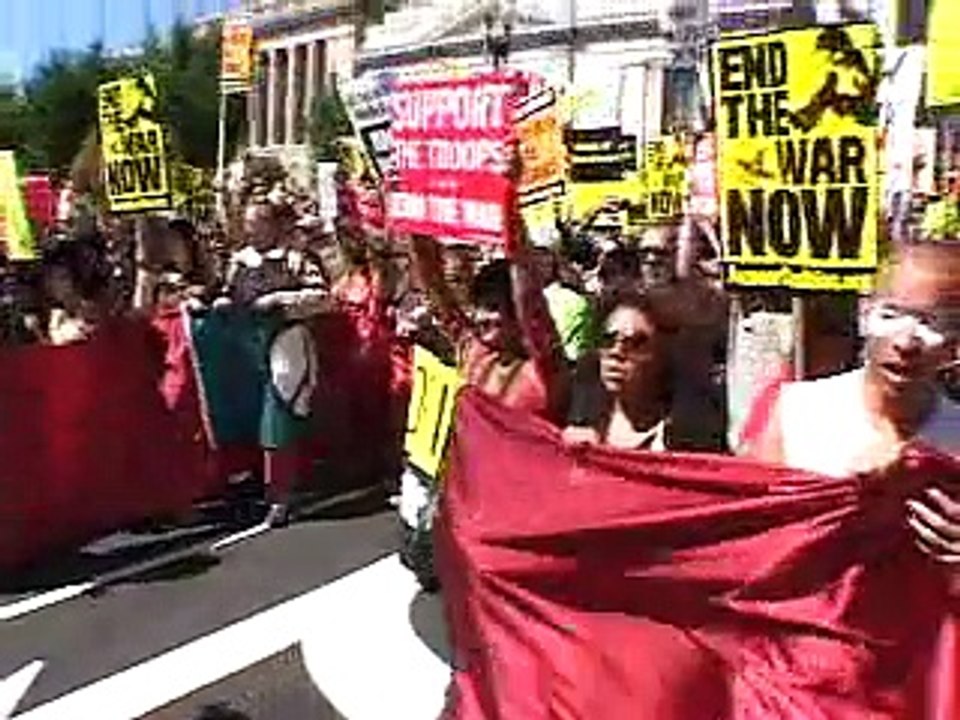 Answer antiwar protest march 9/15/07