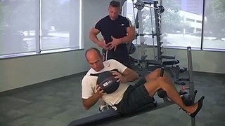 Ab Twist with Med Ball on Bench