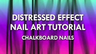 TUTORIAL  Distressed Nail Art Punk Grungy Effect