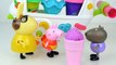 Peppa pig Play doh Ice Cream Playset Playdough Cartoon Toys