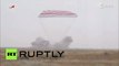 Touchdown! Soyuz TMA-16M trio lands in Kazakhstan