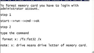 how to format virus infected memory card - write protected