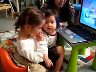 Watching Japanese cartoons