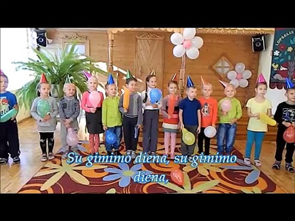 Happy birthay song from Lithuania
