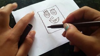 How to draw spongebob