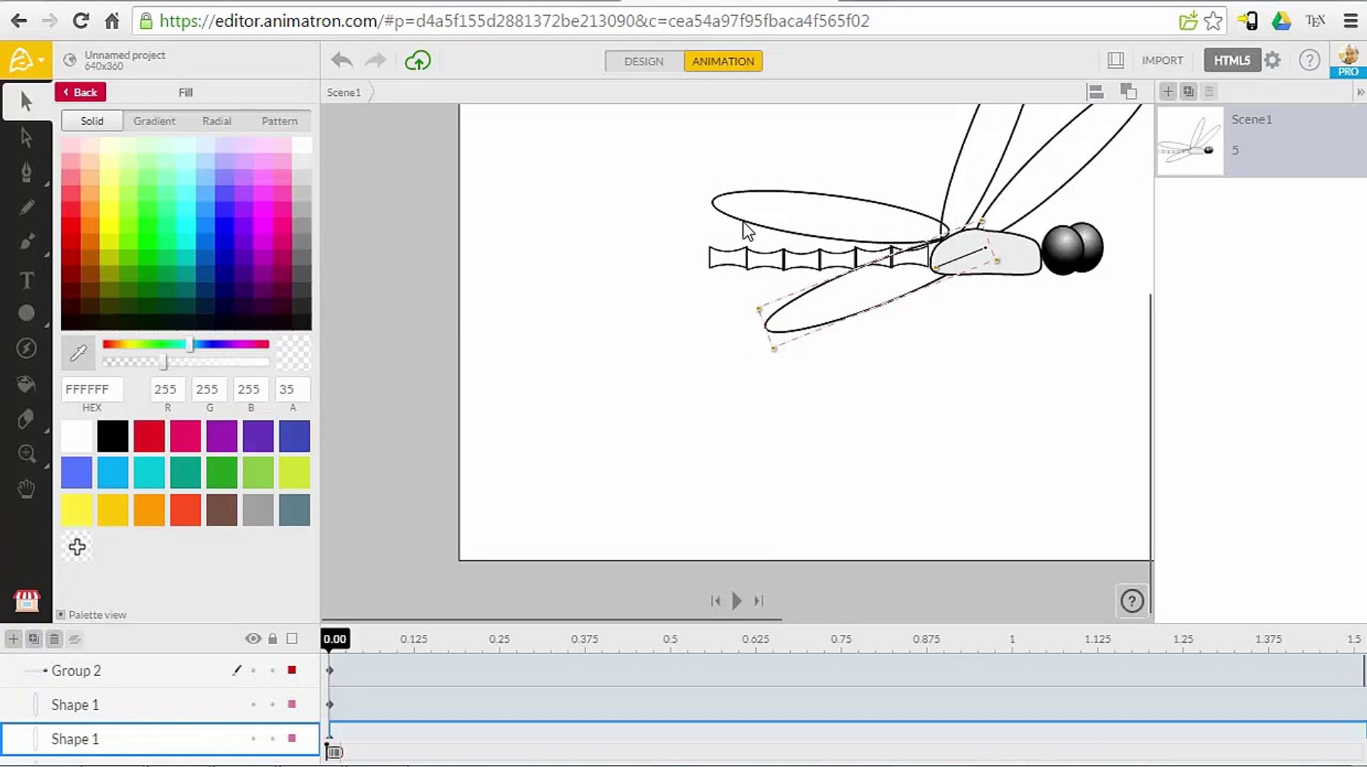 How to draw flying Dragonfly