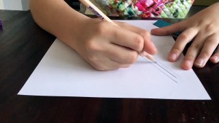 Sketching a cartoon girl