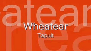 wheatear - tapuit