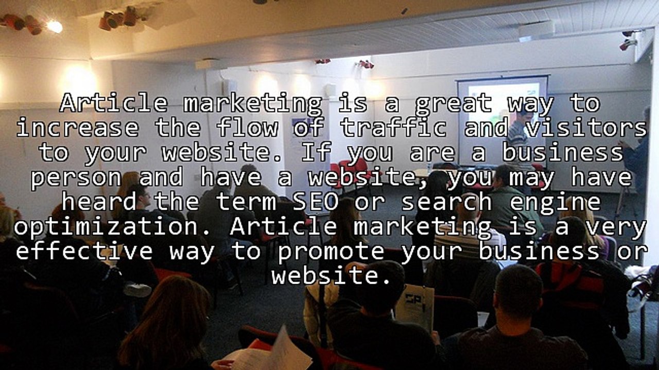 Article Marketing Can Increase Your Traffic - Do Article Submission For SEO