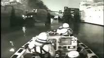 LiveLeak   Crew rescues three people clinging to life in the Thames River