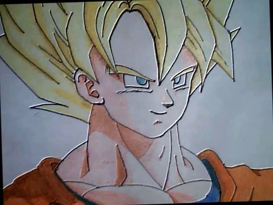 Como dibujar a Goku SSJ 1