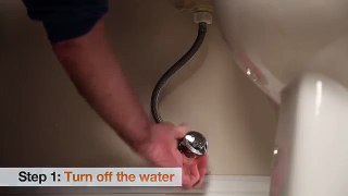 Step 1:  Turn off the water
