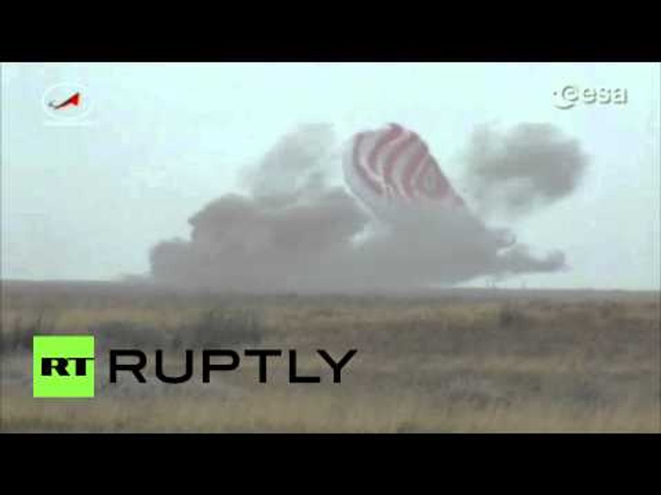 Touchdown! Soyuz TMA-16M trio lands in Kazakhstan