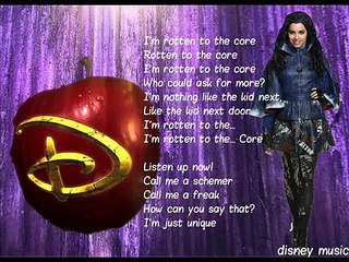 Descendats-Rotten Tho The Core Lyrics (Sofia Carson)