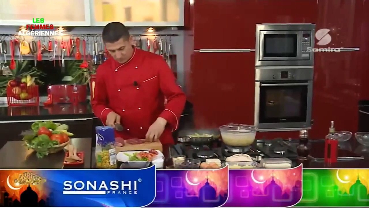 Pâtes Flamengo au beef et gratin de Courgette   la cuisine algérienne 2015, Samira TV HD