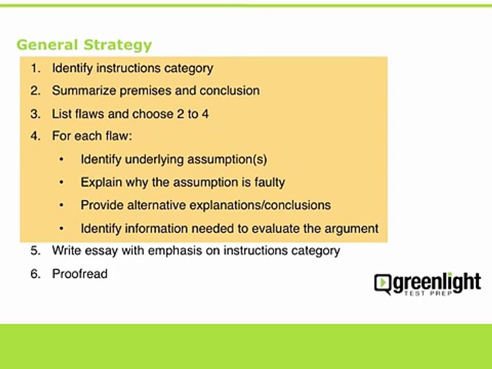 Free GRE Practice Test Online - Analytical Writing - 8 - Writing the Argument Essay