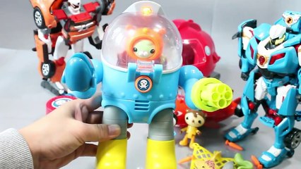 또봇 과 바다탐험대 옥토넛 콰지 바나클 장난감 동영상 또봇 14기 13기 Disney Junior Octonauts Tobot Robot Car Toys おもちゃ Игрушки