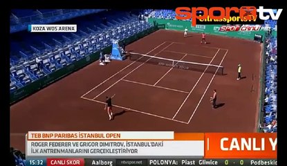 Federer ilk antrenmanını yaptı!
