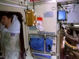 Shuttle Astronauts Weightless in Space