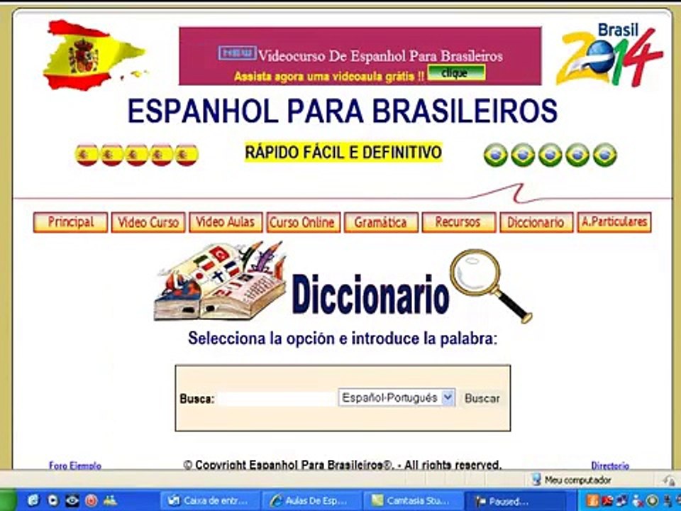 Aula espanhol gratis 14 - Falsos cognatos espanhol-português.