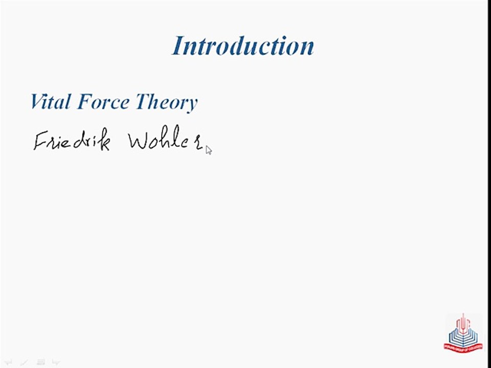Vital Force Theory & Modern Definition of Organic Chemistry