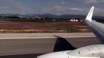 Ryanair Boeing 737-800 Heavy Takeoff at Palma Airport