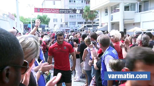 RCT-La Rochelle: arrivée des Toulonnais au stade Mayol