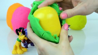 peppa pig surprise eggs monsters play doh mickey mouse tom and jerry