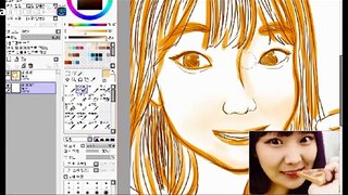 SPEED PAINTING 양띵카페 양띵그리기 이벤트 그림 그리기