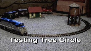 Testing Tree Circle for 2010 - G scale trains