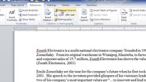Adding Citations & References Using MS Word
