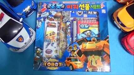 Download Video: Or robot[Open box] power futures sets stationery sets released. several stickers and school supplies contains.