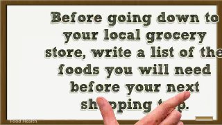 Tips For Healthy Food Shopping