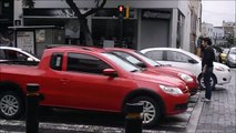 WATCH: Brave guy gives drivers impromptu lesson about proper stopping at pedestrian lanes