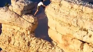 Crazy Guy at the Grand Canyon