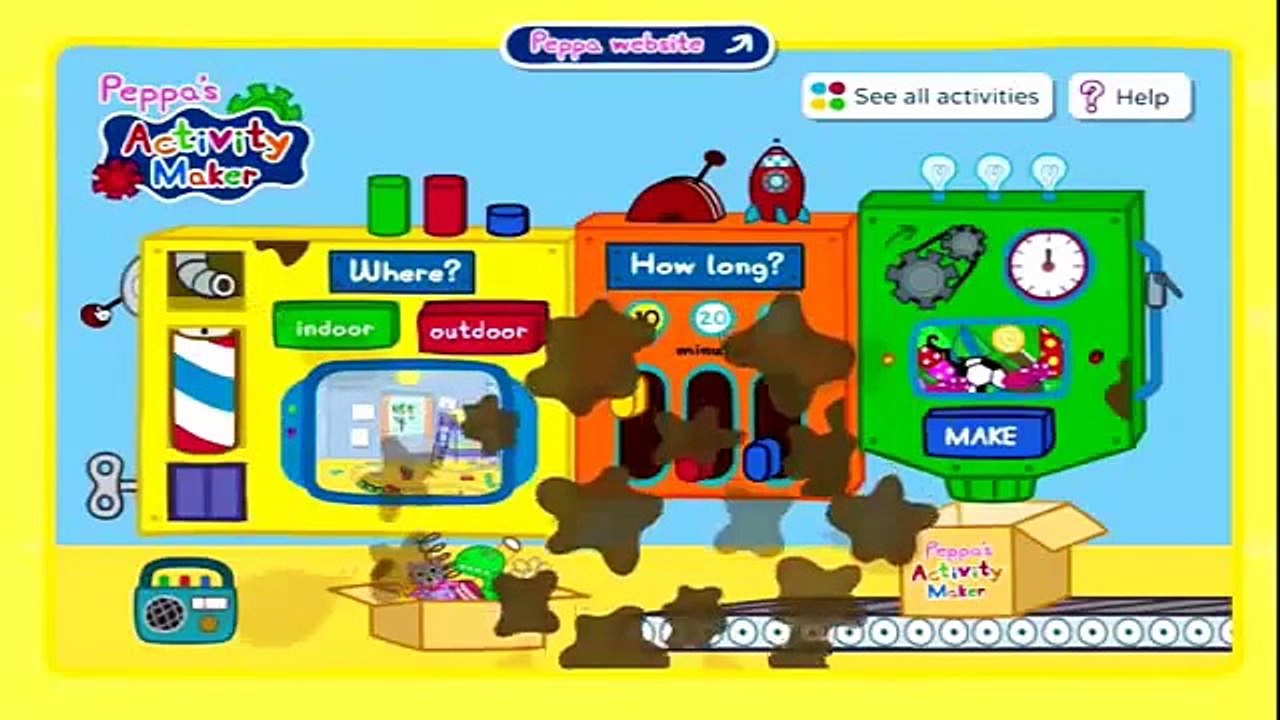 Peppa Pig Activity Maker ♥ Kinder Surprise Peppa Pig ♥ Games For Kids ♥ Kids Games Kinder Surprise