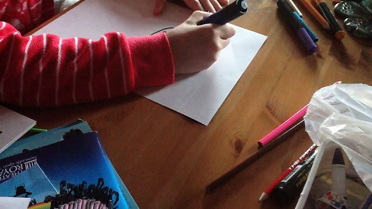 How to draw a cartoon singer