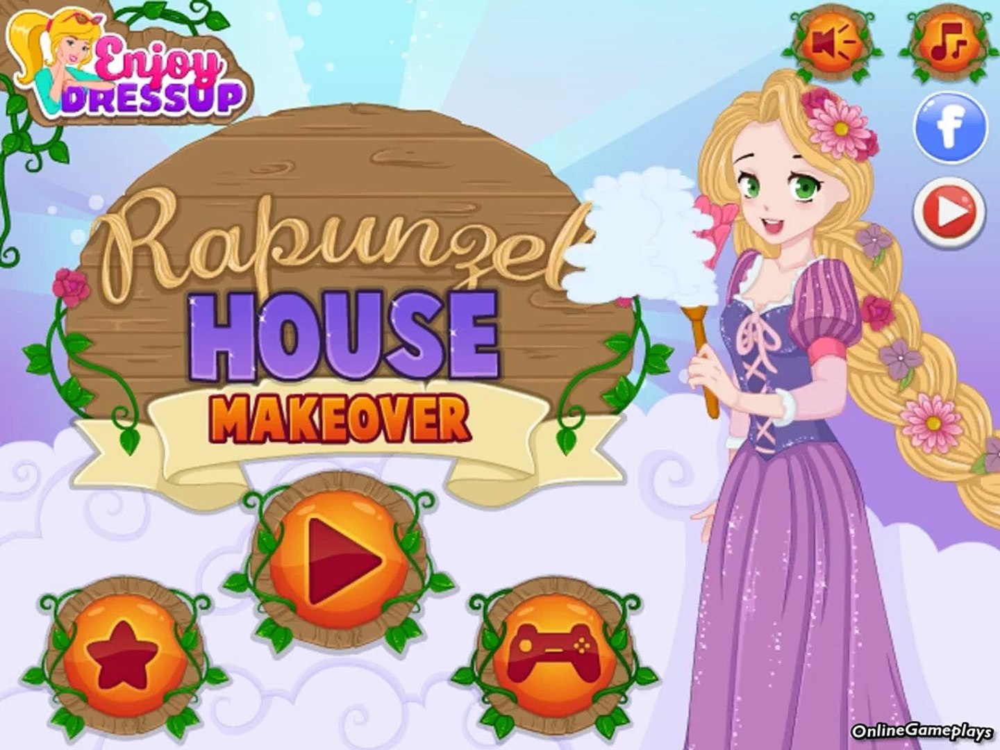 ⁣Rapuzel House Makeover Game