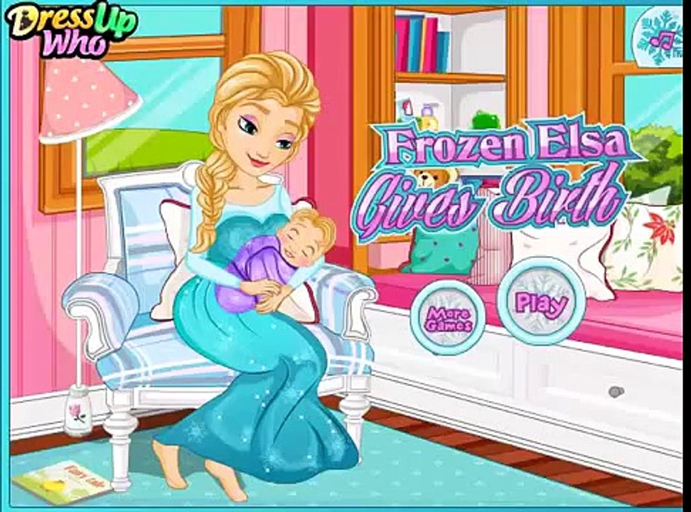 Disney Frozen Game♥ Frozen Elsa's Queen Baby Birth videos Games for Kids