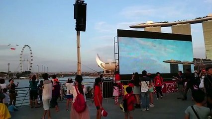 SG50 National Day Simulation F 16D Fighting Falcons RSAF Black Knights Salute to Nation