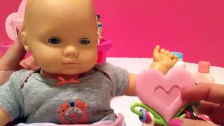 Baby doll Autumn Changing and Feeding Video