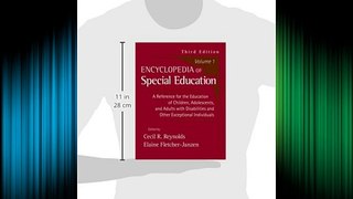 Encyclopedia of Special Education Volume 1 3rd Edition Download Free Books