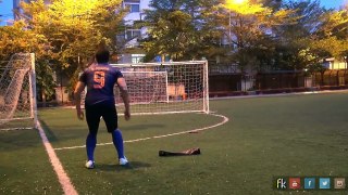 THE Football Free Kick Battle 2014  freekickerz vs  OneUnit3d