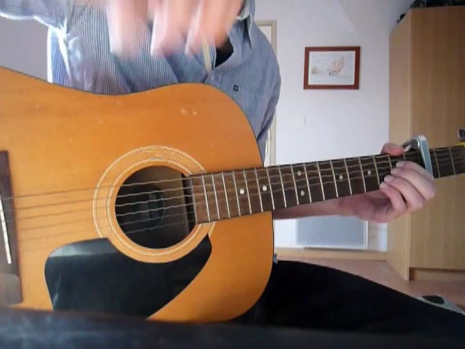 Oasis - "Wonderwall"  [ \Headless/ acoustic guitar cover HD ]