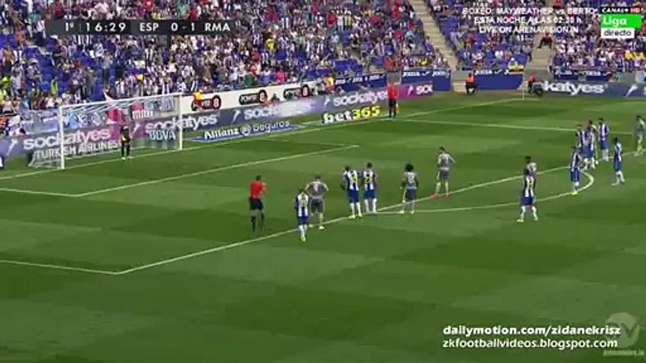 0-2 Cristiano Ronaldo Second Goal (PENALTY) - Espanyol v. Real Madrid 12.09.2015 HD